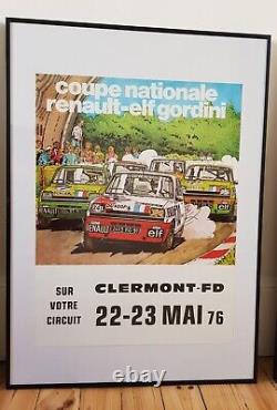 Affiche Coupe Nationale Renault ELF Gordini 1976