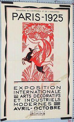 Affiche EXPOSITION INTERNATIONALE DES ARTS DECORATIFS ET INDUSTRIELS PARIS 1925