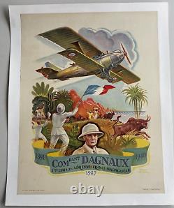 Affiche Entoilee Commandant Dagnaux Aviation 1891 1940