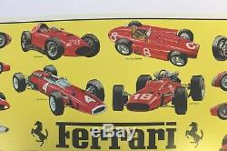 Affiche FERRARI F1 POSTER vendu en magasin CARTERIE SOUVENIRS Années 80 91x62cm