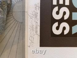 Affiche FIX MASSEAU COTE D'AZUR 1982 contre signée au crayon