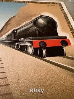 Affiche FIX MASSEAU COTE D'AZUR 1982 contre signée au crayon