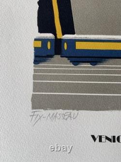 Affiche FIX MASSEAU contre signée au Crayon