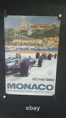Affiche Gp De Monaco 1966 Michael Turner