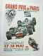 Affiche Grand Prix Paris Auto Moto Velo Circuit Linas Montlhery 27 28 Mai 1967