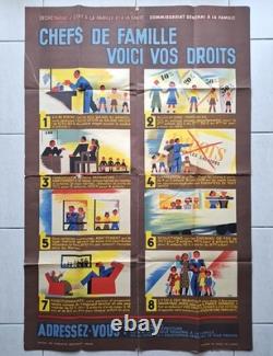 Affiche Guerre 1939/45 Chef de famille voici vos droits