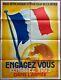 Affiche Guerre Wwii Engagez-vous Rengagez-vous Dans L'armee Veyron-lacroix 1939