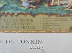 Affiche Indochine Tonkin apothéose de la conquête du Tonkin 1885