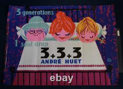 Affiche Lefor Openo André Huet Trois générations un seul drap