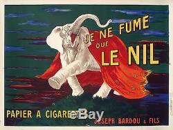Affiche Leonetto Cappiello Je Ne Fume Que Le Nil Bardou & Fils 1912