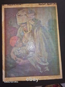 Affiche Lithographie Air Algérie Ancienne