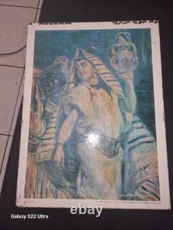 Affiche Lithographie Air Algérie Ancienne