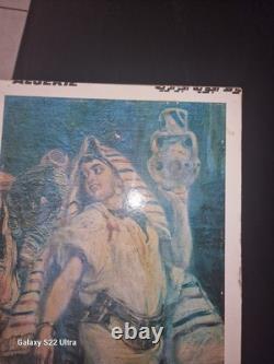 Affiche Lithographie Air Algérie Ancienne