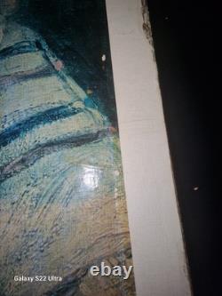Affiche Lithographie Air Algérie Ancienne