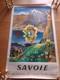 Affiche Lithographiee Chemin De Fer Francais, 1946, Savoie