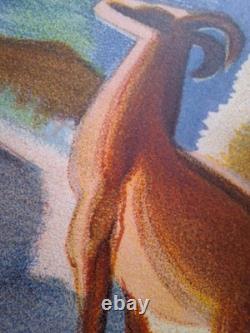 Affiche Lithographiee Chemin De Fer Francais, 1946, Savoie