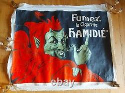 Affiche Lithographiee Cigarettes Hamidie (diable, Devil, Demon)