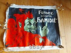 Affiche Lithographiee Cigarettes Hamidie (diable, Devil, Demon)