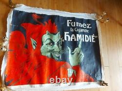 Affiche Lithographiee Cigarettes Hamidie (diable, Devil, Demon)