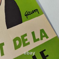 Affiche Loterie nationale, Poule au pot, grum, 1962