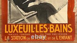 Affiche Luxeuil Les Bains La Station De La Femme Et De L Enfant 1920 Z210