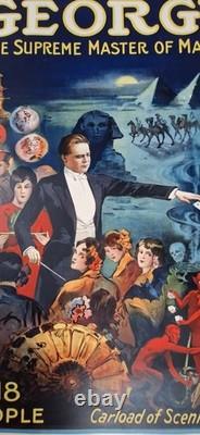 Affiche Magie George, magic Poster, circus, freakshow