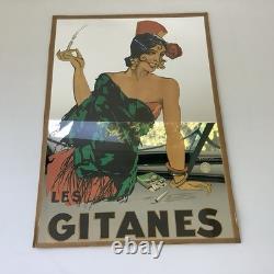 Affiche Miroir GITANES Cigarette Vintage Dransy (1883-1935) Originale D'époque