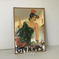Affiche Miroir GITANES Cigarette Vintage Dransy (1883-1935) Originale D'époque
