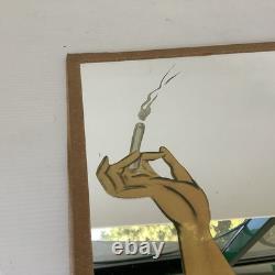 Affiche Miroir GITANES Cigarette Vintage Dransy (1883-1935) Originale D'époque