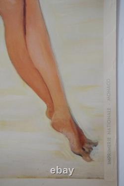 Affiche Monte Carlo J. G. Domergue 1949