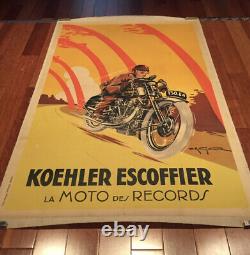 Affiche Moto, affiche ancienne, vintage French posters