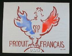 Affiche ORTF SFP PRODUIT FRANÇAIS 1978 CGT CFDT 373