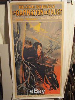 Affiche Opera Musique Berlioz Damnation De Faust Expressive