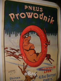 Affiche Originale 0' Galop Pneus Prowodnik