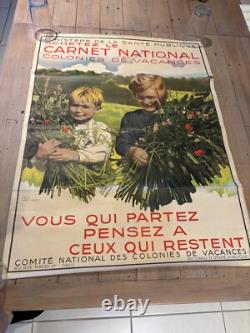 Affiche Originale Ancienne Années 1940 Ministère santé publique