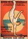 Affiche Originale André Galland Gymnastique Artistique Athlète Agrès 1928