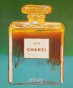 Affiche Originale Andy Warhol Chanel N°5 Parfum Pop Art H. Couture 1997