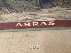 Affiche Originale Arras Chemins De Fer 1920 104,5 x 75,5 cm Première Guerre