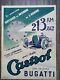 Affiche Originale Castrol Bugatti