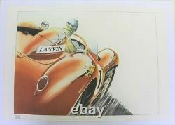 Affiche Originale Ferrari Age D'or Lanvin Autodrome Linas Monthlery Mirgalet