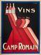 Affiche Originale Gadoud Vins Camp Romain Côtes Du Rhône Laudun 1930