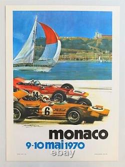 Affiche Originale Grand Prix Monaco 1970