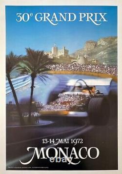 Affiche Originale Grand Prix Monaco 1972