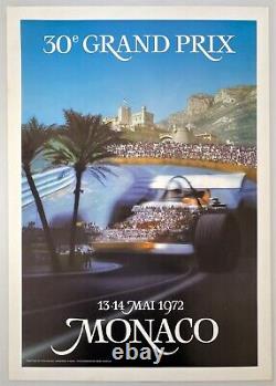 Affiche Originale Grand Prix Monaco 1972