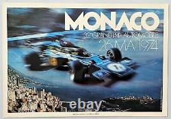 Affiche Originale Grand Prix Monaco 1974