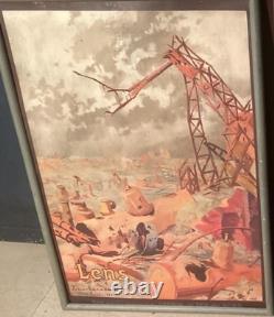 Affiche Originale LENS Chemins De Fer 1920 104,5 x 75,5 cm Première Guerre