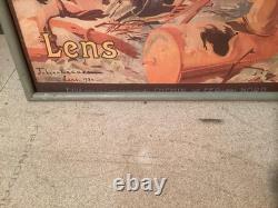 Affiche Originale LENS Chemins De Fer 1920 104,5 x 75,5 cm Première Guerre