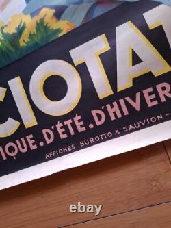 Affiche Originale Lithographiee Station Climatique La Ciotat Annees 30, 40's