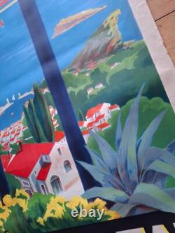 Affiche Originale Lithographiee Station Climatique La Ciotat Annees 30, 40's