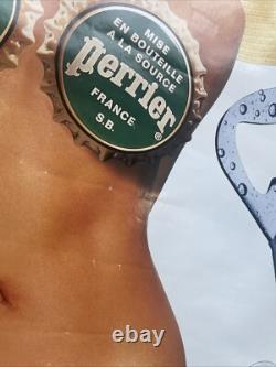 Affiche Originale PERRIER Hep, garçon! 60 x 80 cm Ogilvy 1992